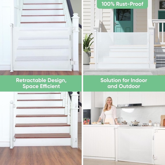 Retractable Gate/Mesh for Baby and Pet - Picture 6 of 7